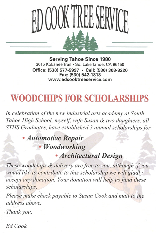 Donations for Woodchips
